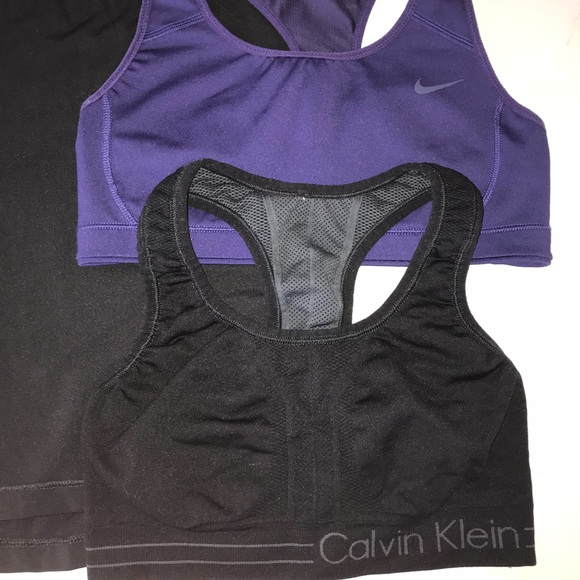 Calvin Klein Sports bra, Nike Sports bra and top - Picture 3 of 6